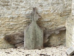 Old grave boards at Minster Lovell Church, Oxfordshire. Wallpaper