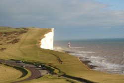 Beachy Head Lighthouse, Eastbourne, East Sussex. Wallpaper