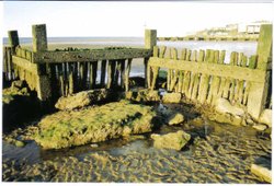 Sunset on Hunstanton beach, Hunstanton, Norfolk. Wallpaper