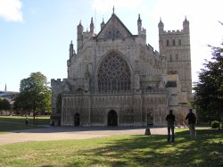 Exeter Cathedral in County Devon Wallpaper