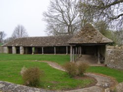 Cow pen/shed. Fairford, Gloucestershire Wallpaper