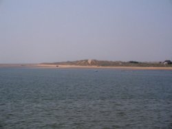 Haverigg sand dunes from the blocks, Millom, Cumbria Wallpaper