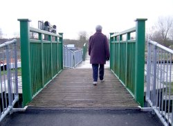 Staunch bridge River Ouse, Brandon, Suffolk Wallpaper
