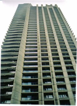 Shakespeare Tower in Barbican, London. One of the joint three tallest residential towers in the U.K