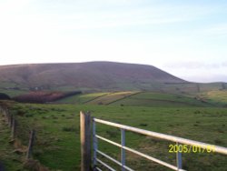 Pendle Hill from top of Newchurch, Lancashire. Wallpaper
