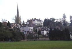 A view of Ross-on-Wye from the Riverside Wallpaper