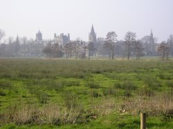 A view across Christ Church Meadow, Oxford Wallpaper
