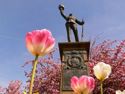 The Boer War monument, Whitehead Gardens, Bury, Lancs. Wallpaper