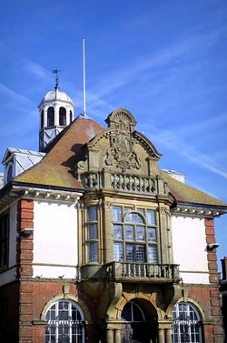 Close-up of Marlborough Town Hall. Wiltshire