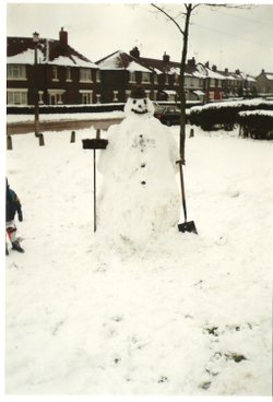 1993 - The snow really fell that year in Manton, Worksop, Notts