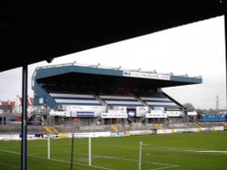 An empty west stand at the memorial ground Bristol home of Bristol Rovers Wallpaper
