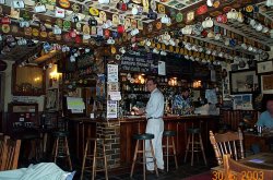 Inside a pub at Blisland, Cornwall
