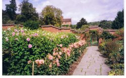 Churchill's Gardens at Chartwell and the wall built by him, Westerham, Kent