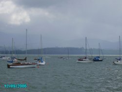 Isle of Anglesey looking back and across the water at Wales