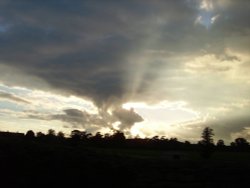 Storm outside Oxford, Oxfordshire