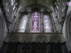 Salisbury Cathedral Interior, Salisbury, Wiltshire Wallpaper