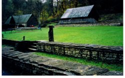 Remains of Roman Villa at Chedworth, Gloucestershire. Wallpaper