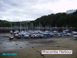 Ilfracombe Harbour, North Devon 
Waiting for water Wallpaper