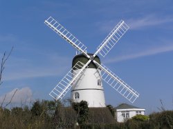 Westdene windmill, Brighton, East Sussex, is privately owned. Wallpaper