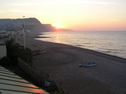 Five AM on a September morning at Sidmouth, East Devon. Wallpaper