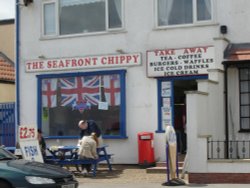 Seafront Chippy, Hornsea, East Yorkshire Wallpaper