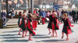 Morris dancers in Whitby, East Yorkshire. Wallpaper