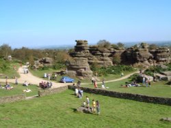 Brimham Rocks Country Park, North Yorkshire. Wallpaper
