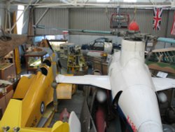 Woodley, Reading, Berkshire. Interior of Berkshire Museum of Aviation Wallpaper