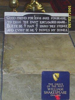 Shakespeare's Headstone