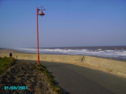 The beach looking towards Mablethorpe
At Trusthorpe, Lincs