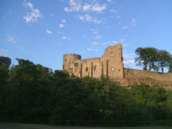 A view of the Castle at Barnard Castle, County Durham