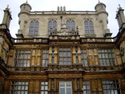 view of the back of Wollaton Hall, Wollaton, Nottinghamshire. Wallpaper