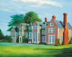 Loseley House in Surrey: A Painting by Stanley Port Wallpaper