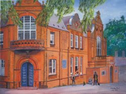 Guildford School of Acting: A Painting by Stanley Port Wallpaper