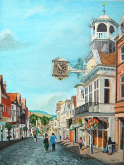 Guildford High Street: A Painting by Stanley Port