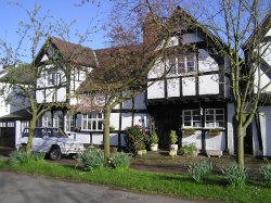 Black and White Houses, Weobley, Herefordshire Wallpaper