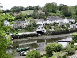 Helford village in Cornwall