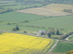 Devil's Dyke on Sussex Downs from it's highest point looking north/east Wallpaper