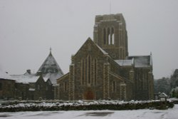 Mount St Bernards Abbey in the Charnwood forest, Coalville, Leicestershire. Wallpaper