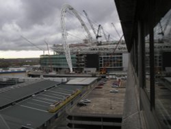 The building of Wembley Stadium 17/11/2005.