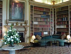 The Library,  Leeds Castle in Kent Wallpaper