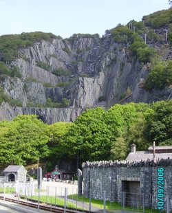 The old slate mines in LLanberis in Wales