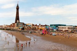 Blackpool Beach, Blackpool, Lancashire Wallpaper