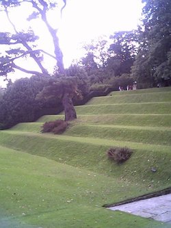 part of the amphitheatre at Dartington hall, Devon
