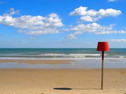 The sea at Branksome Chine, Dorset