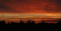 Sunrise, Churchend Wallpaper