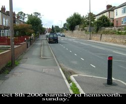 looking  west  barnsley  road. Hemsworth