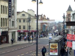 Briggate. Leeds Wallpaper