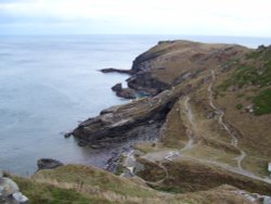 Merlin's Cave, Tintagel, Cornwall