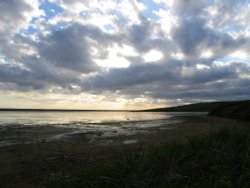 East Fleet Lagoon near Weymouth, Dorset Wallpaper